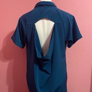 Open Back Button Down